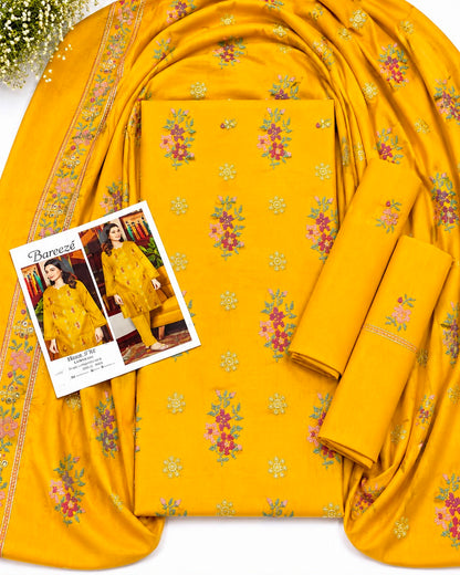 Bareeze Embroidered Lawn 2 Piece – Yellow