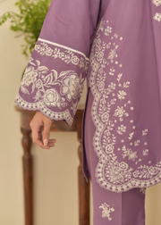 💜✨ Lavender Elegance Embroidered 3-Piece Suit ✨💜