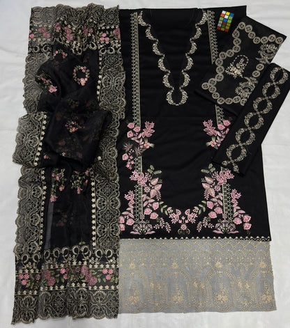 🍂 KAHF 1246 | Premium Embroidered Lawn Suit