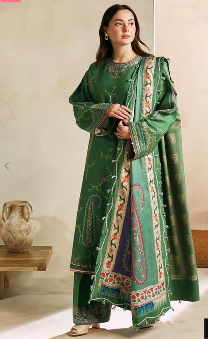 Coco Zara Shahjahan Luxe ’26 | Embroidered Lawn 3PC – 6027
