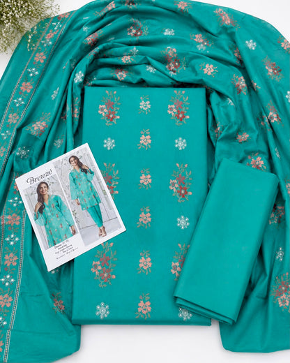 Bareeze Embroidered Lawn 2 Piece – SEA GREEN