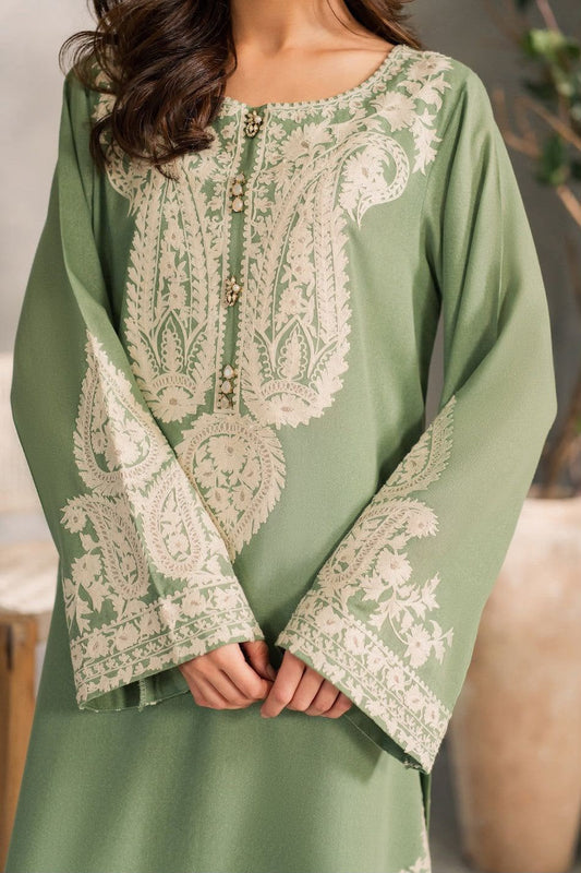 💚 Luxury Sage Green Embroidered 3-Piece Airjet Lawn Suit